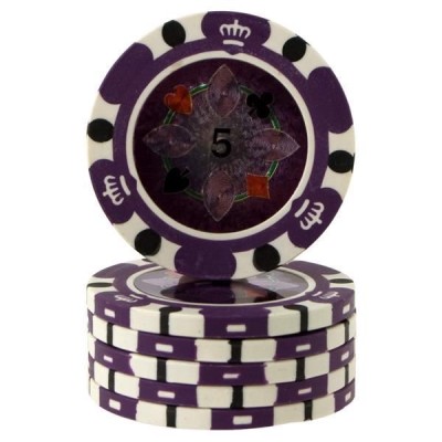 Crown Casino Lila Chips 5