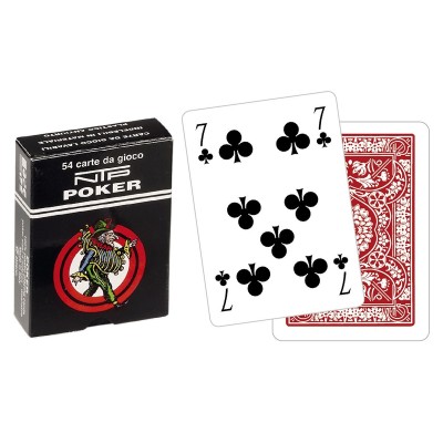 Cartes de poker NTP dos rouge