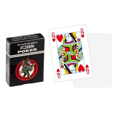 Cartes de poker NTP dos blanc