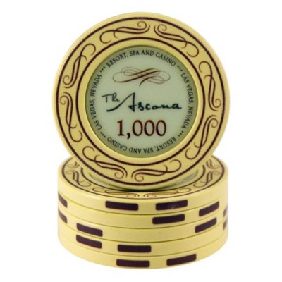 Ascona Yellow 1000 Keramikchips