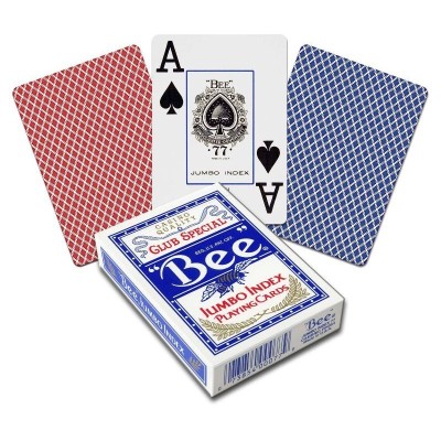 Cartes à jouer abeille - Index Jumbo