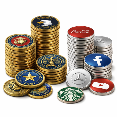 Personalización de monedas metálicas - Monedas militares