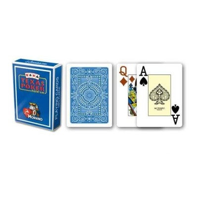 Cartes de poker Modiano Texas Hold'Em - Dos bleu
