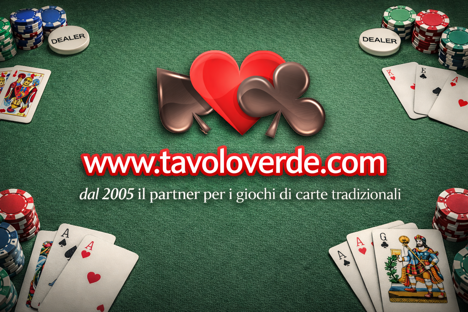 Carte da gioco poker - Tavoloverde